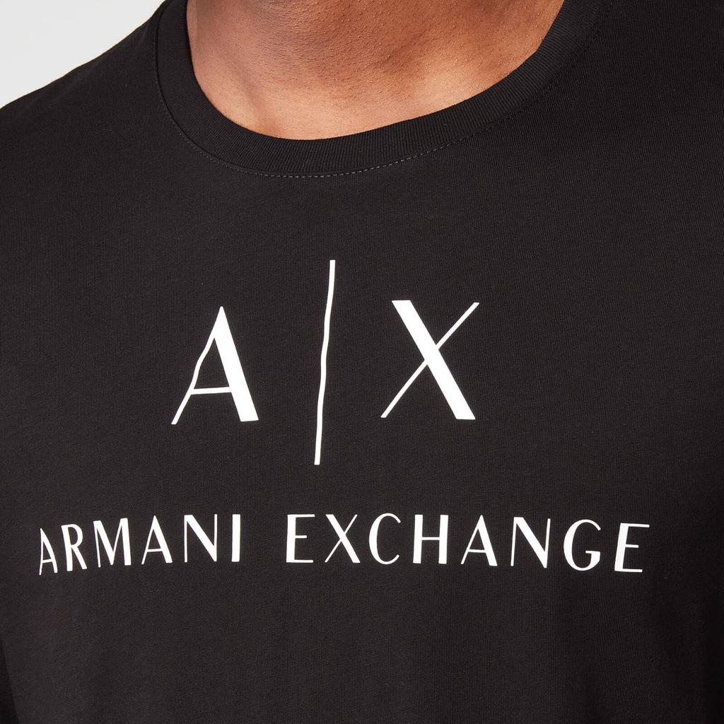 Armani Exchange Men's AX Logo Long Sleeve T-Shirt - Black商品第4张图片规格展示