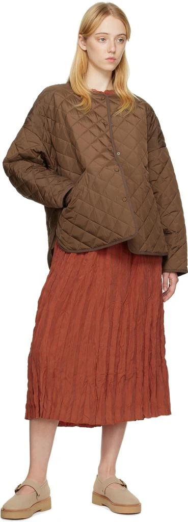 商品Totême|Brown Quilted Jacket,价格¥2350,第4张图片详细描述