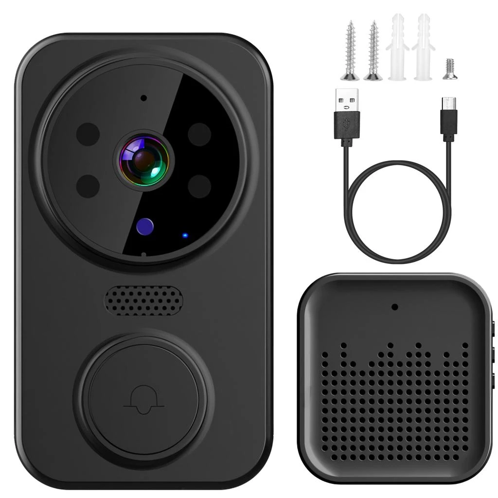 商品Global Bazaar|WiFi Security Doorbell Camera with Adjustable Wireless Chime,价格¥306,第1张图片详细描述