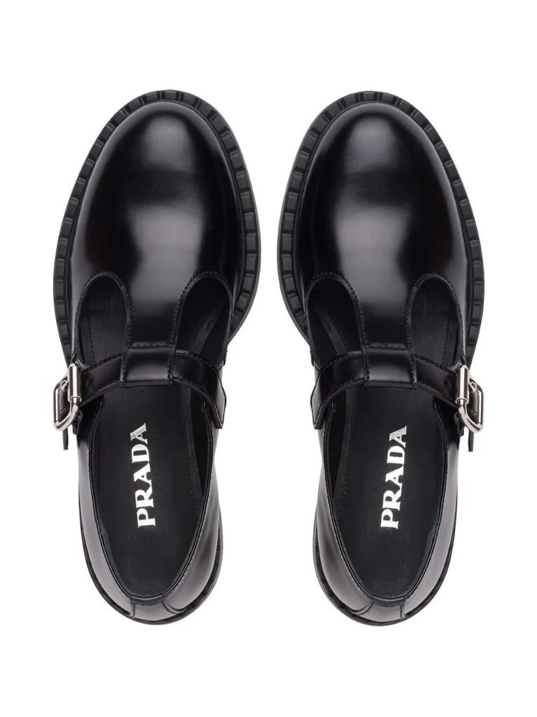 PRADA logo-print mary-jane loafers商品第5张图片规格展示