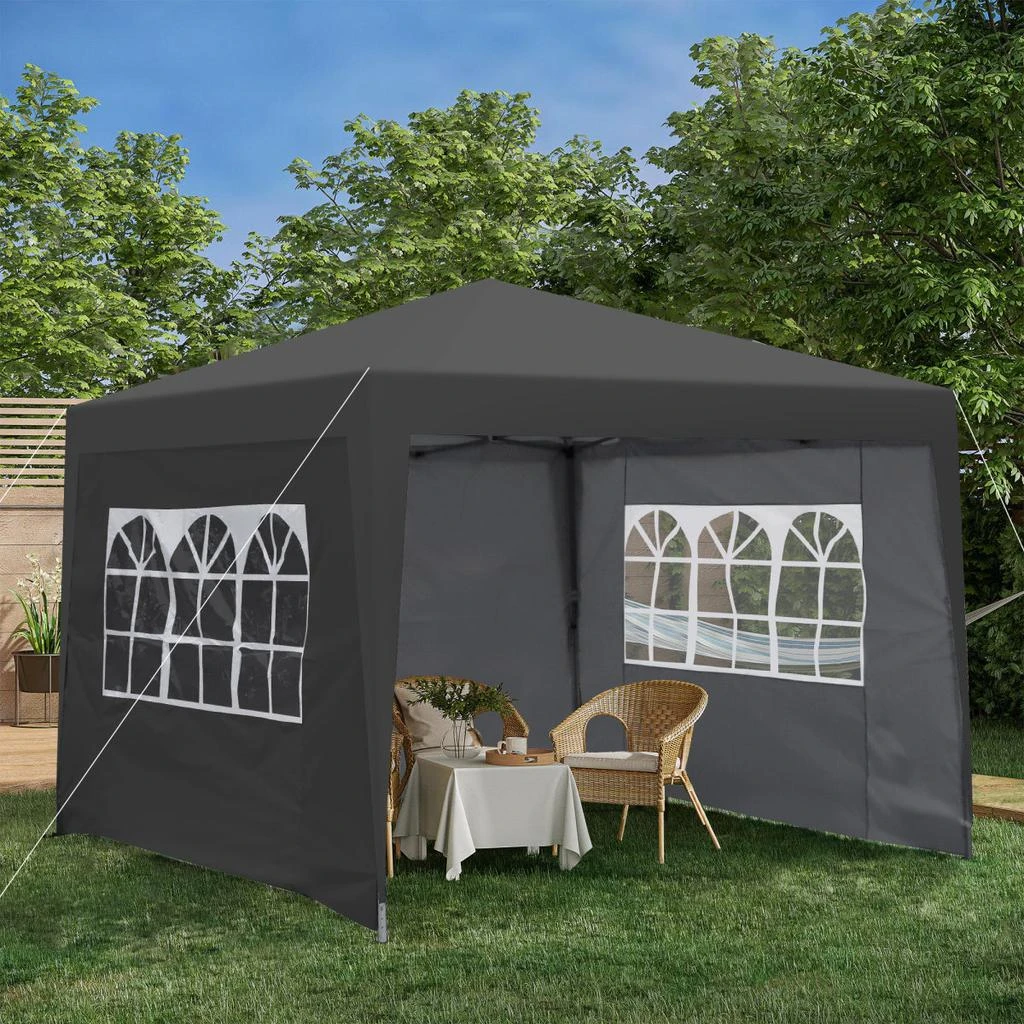 商品Simplie Fun|Outdoor 10x 10Ft Pop Up Gazebo Canopy Tent Removable Sidewall,价格¥1624,第2张图片详细描述