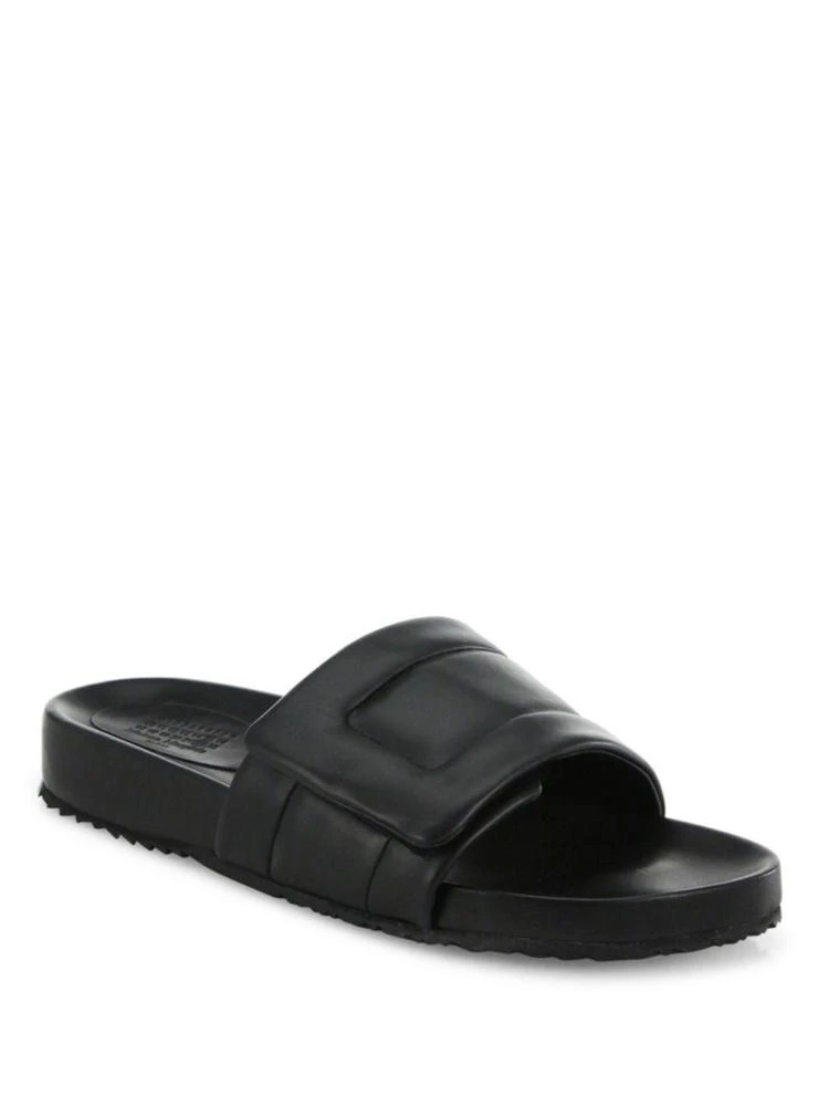 商品MAISON MARGIELA|Puff Leather Grip-Tape Slides,价格¥2962,第1张图片