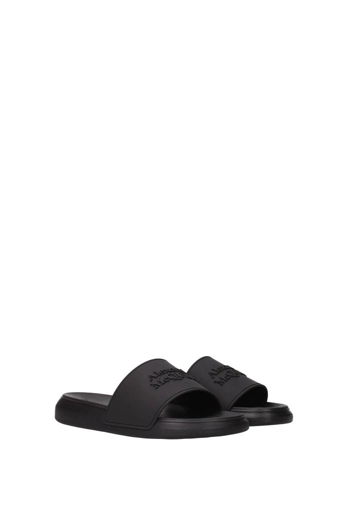 商品Alexander McQueen|Slippers and clogs Rubber Black,价格¥1373,第2张图片详细描述