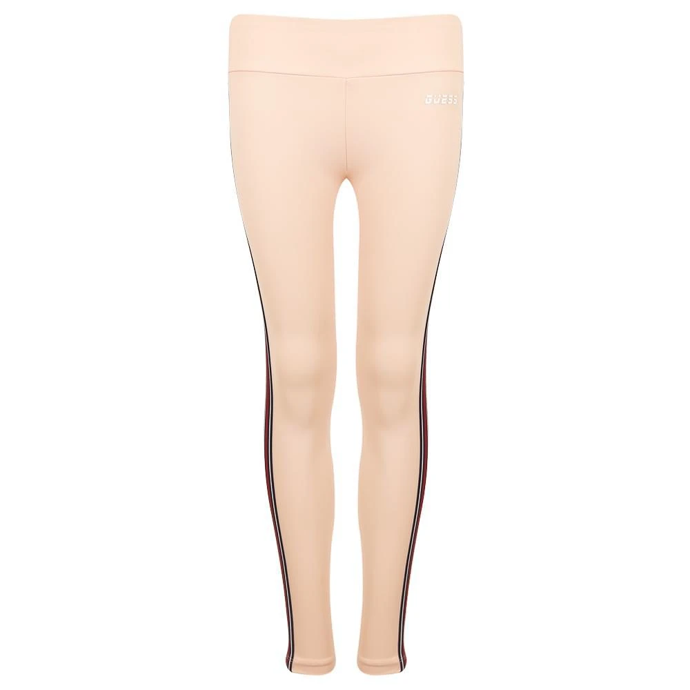 商品GUESS|Pink Front Logo Striped Leggings,价格¥101,第1张图片