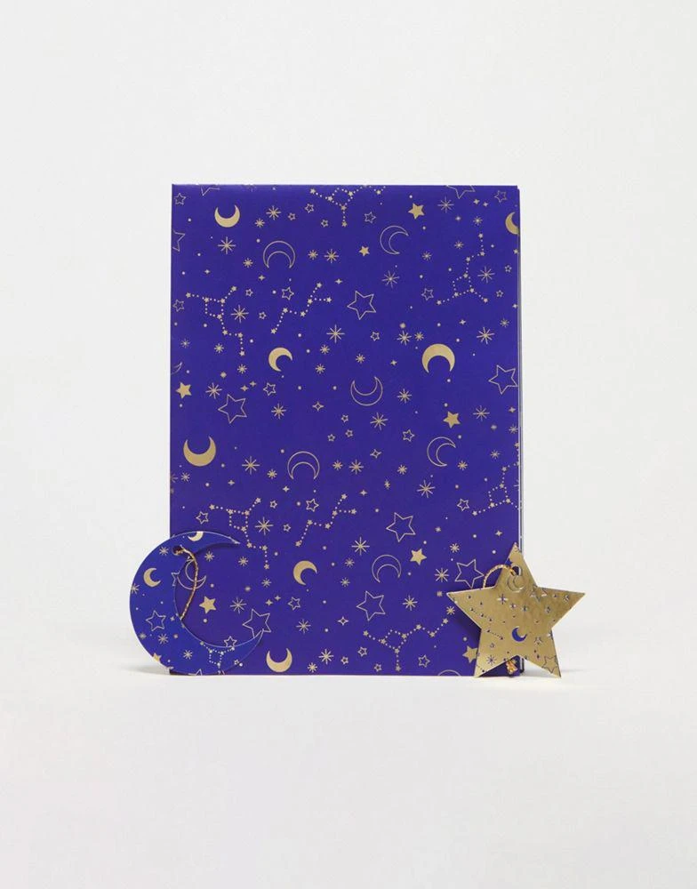 商品Skinnydip|Skinnydip starry night wrapping paper and gift tag set,价格¥39,第1张图片