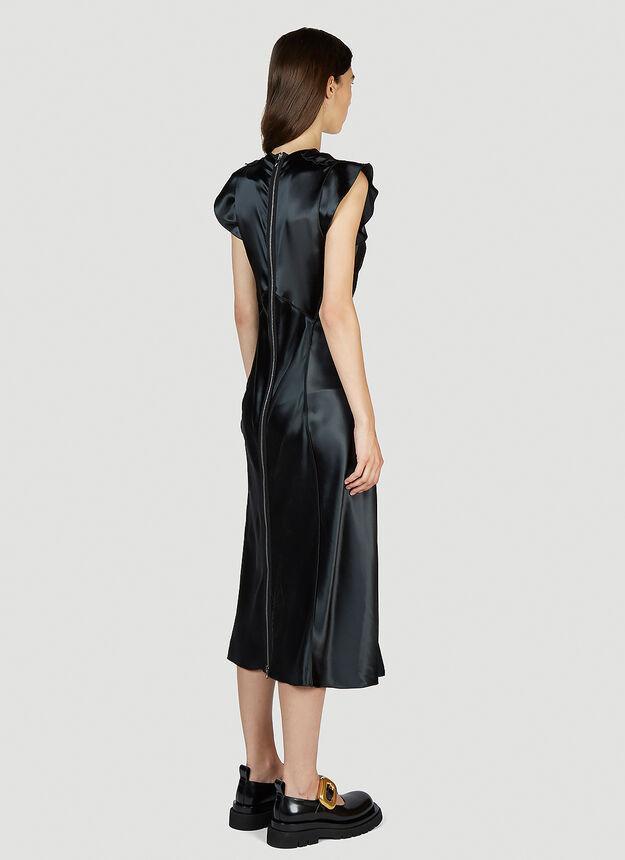 商品Bottega Veneta|Fluid Ruffle Dress in Black,价格¥16176,第6张图片详细描述