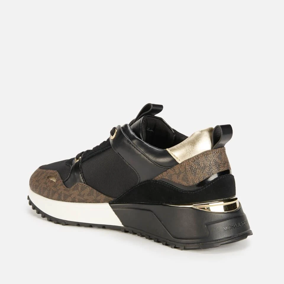 商品Michael Kors|MICHAEL MICHAEL KORS WOMEN'S THEO RUNNING STYLE TRAINERS - BLACK,价格¥1108,第2张图片详细描述