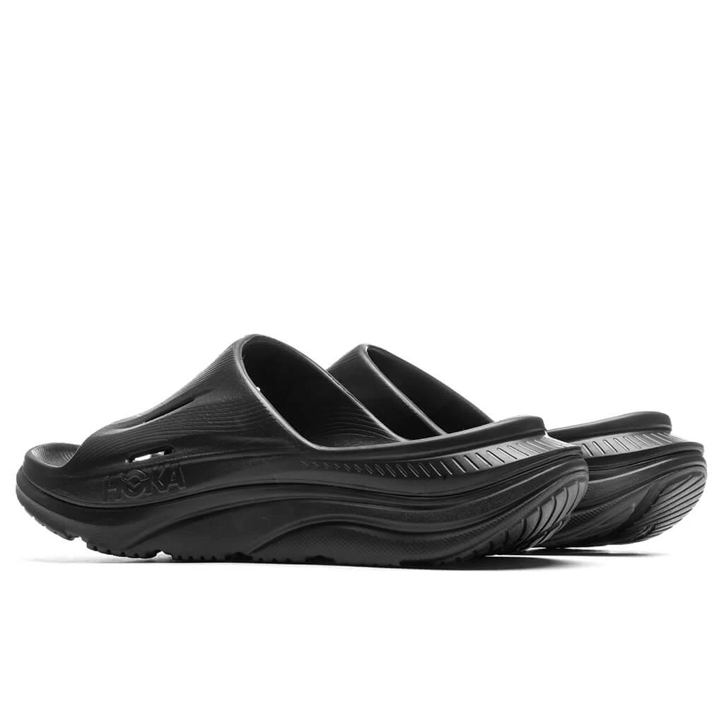 商品Hoka One One|Ora Recovery Slide 3 - Black/Black,价格¥451,第4张图片详细描述