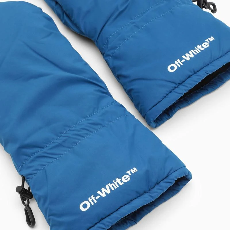 商品Off-White|Blue ski mittens with logo,价格¥886,第2张图片详细描述