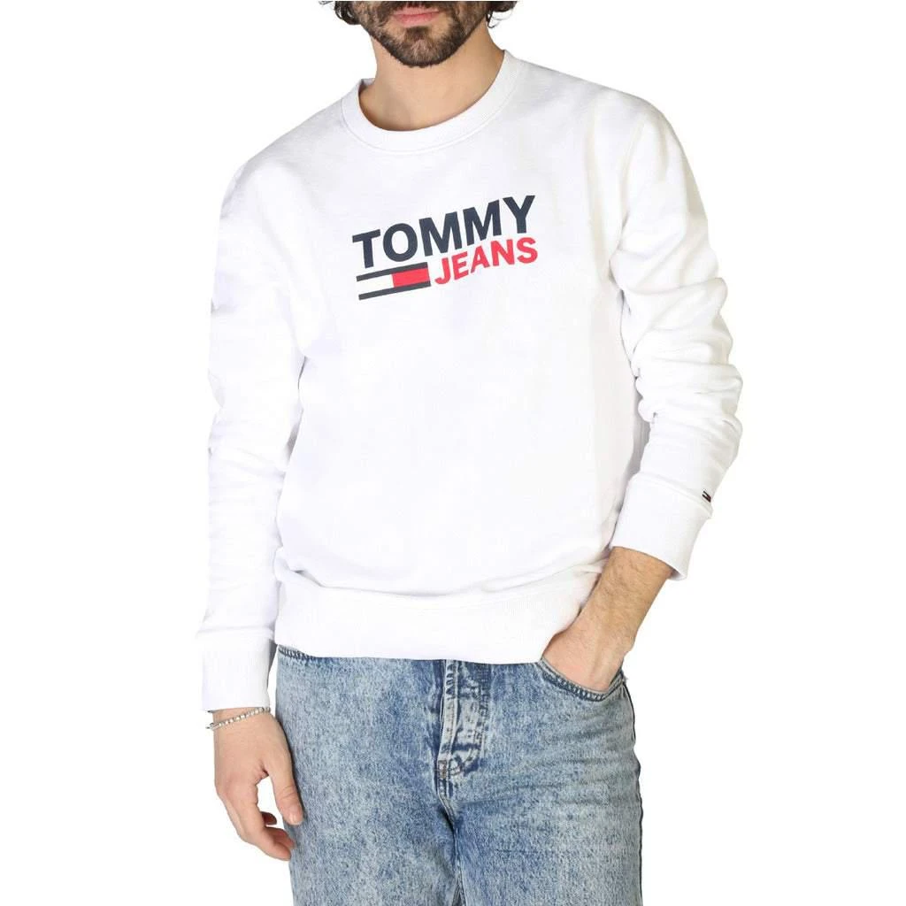 商品Tommy Hilfiger|Tommy Hilfiger Solid Color Round Neck Sweatshirt,价格¥466,第4张图片详细描述