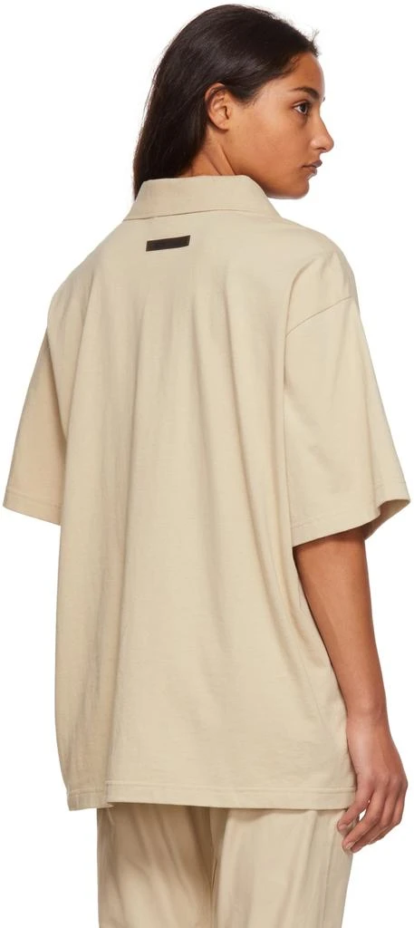 商品Essentials|SSENSE Exclusive Beige Jersey Polo,价格¥167,第3张图片详细描述