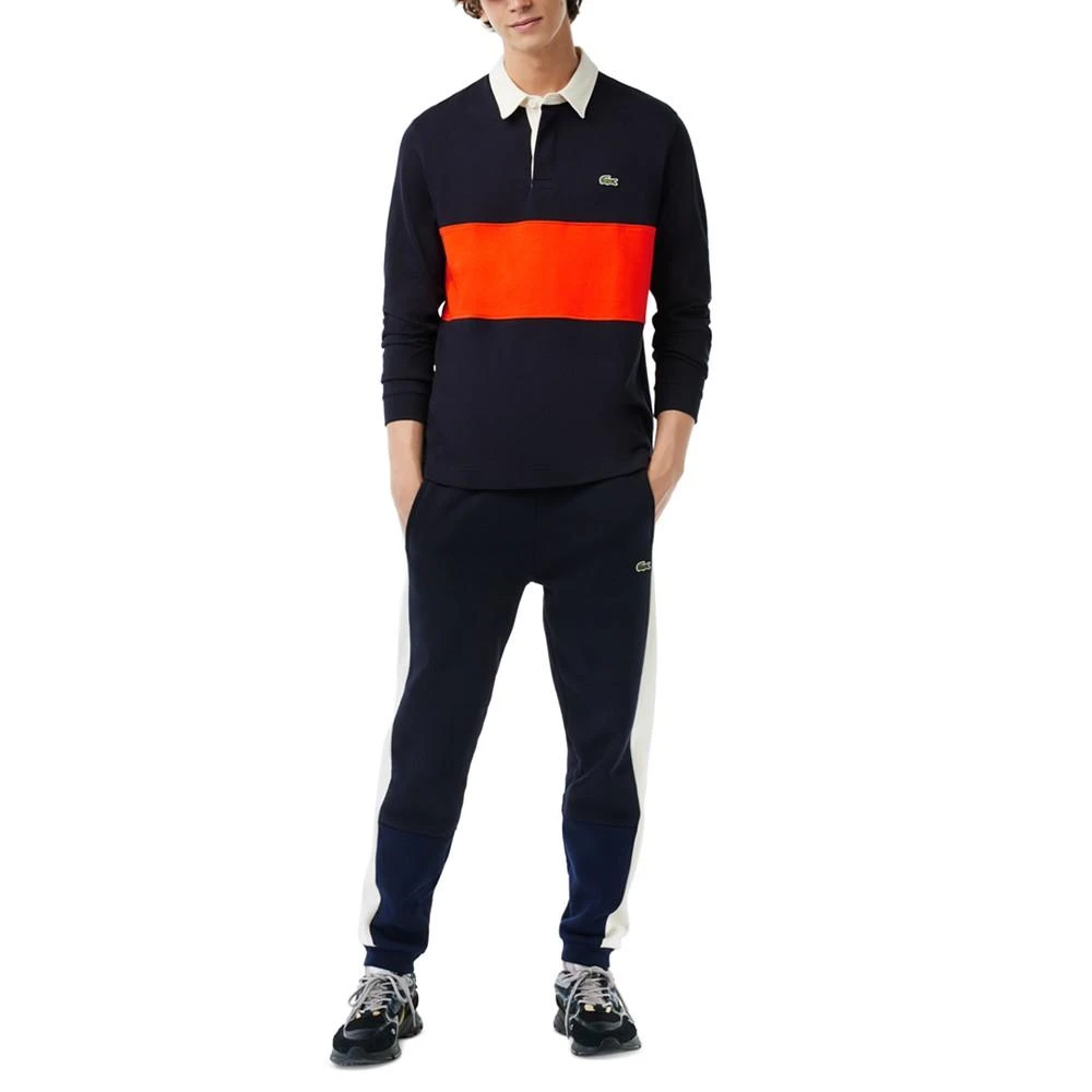 商品Lacoste|Men's Regular-Fit Colorblocked Long-Sleeve Polo,价格¥906,第4张图片详细描述