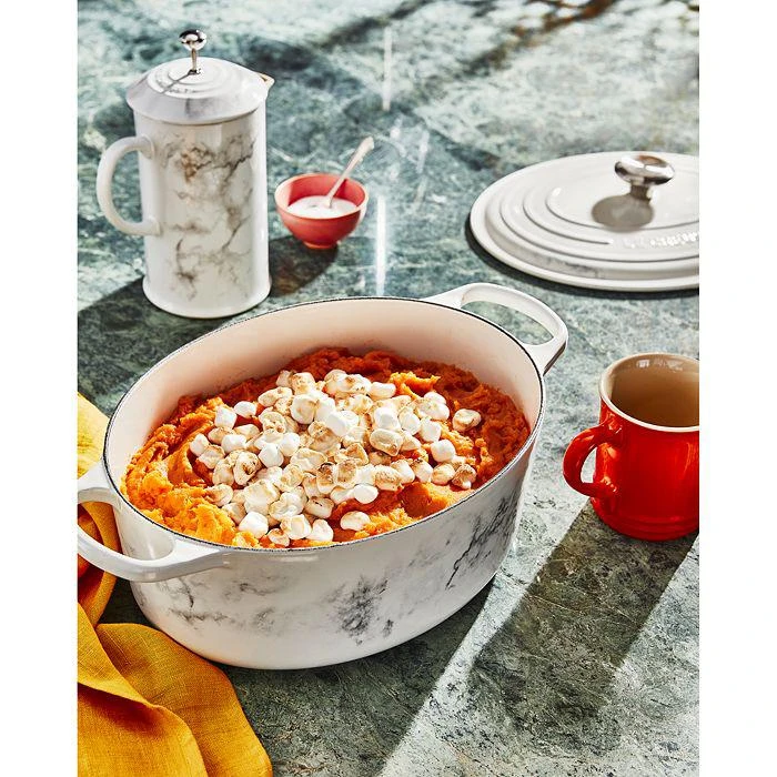 商品Le Creuset|6.75 Qt Marble Applique Oval Dutch Oven - Exclusive,价格¥3719,第2张图片详细描述