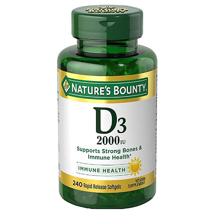 商品Nature's Bounty|维D3 2000IU 240片,价格¥159,第1张图片