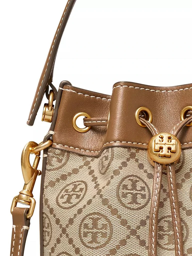 商品Tory Burch|T Monogram Jacquard Mini Bucket Bag,价格¥2755,第5张图片详细描述