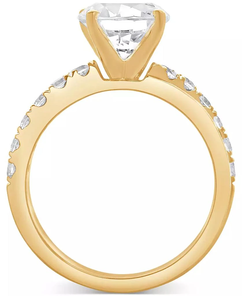 商品Badgley Mischka|IGI Certified Lab Grown Diamond Engagement Ring (3 ct. t.w.) in 14k Yellow, White or Rose Gold,价格¥19837,第3张图片详细描述