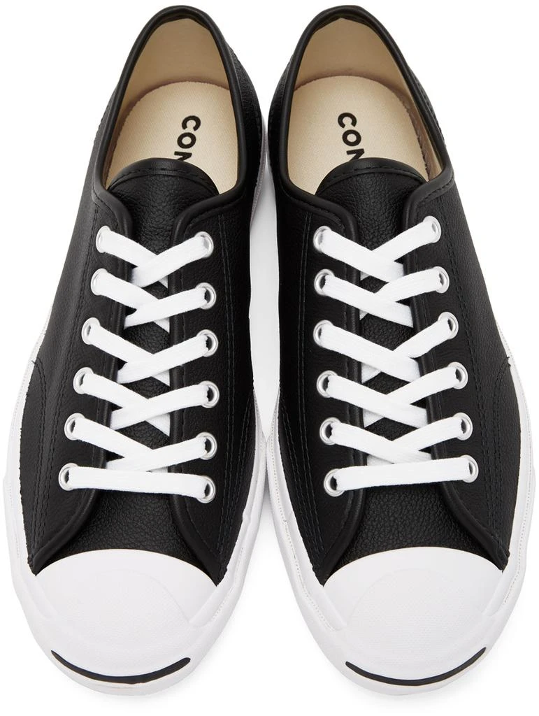 商品Converse|Black Leather Jack Purcell OX Sneakers,价格¥333,第5张图片详细描述