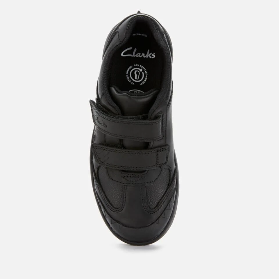 商品Clarks|CLARKS KIDS' REX STRIDE SCHOOL SHOES - BLACK LEATHER,价格¥218,第3张图片详细描述