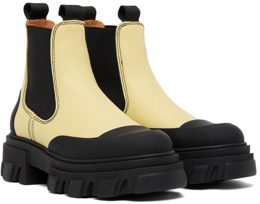 商品Ganni|Yellow Chelsea Ankle Boots,价格¥2164,第6张图片详细描述