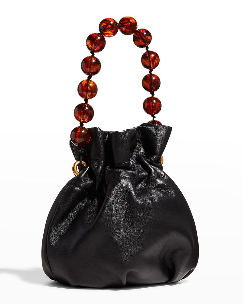 Grace Beaded Top-Handle Bucket Bag商品第4张图片规格展示