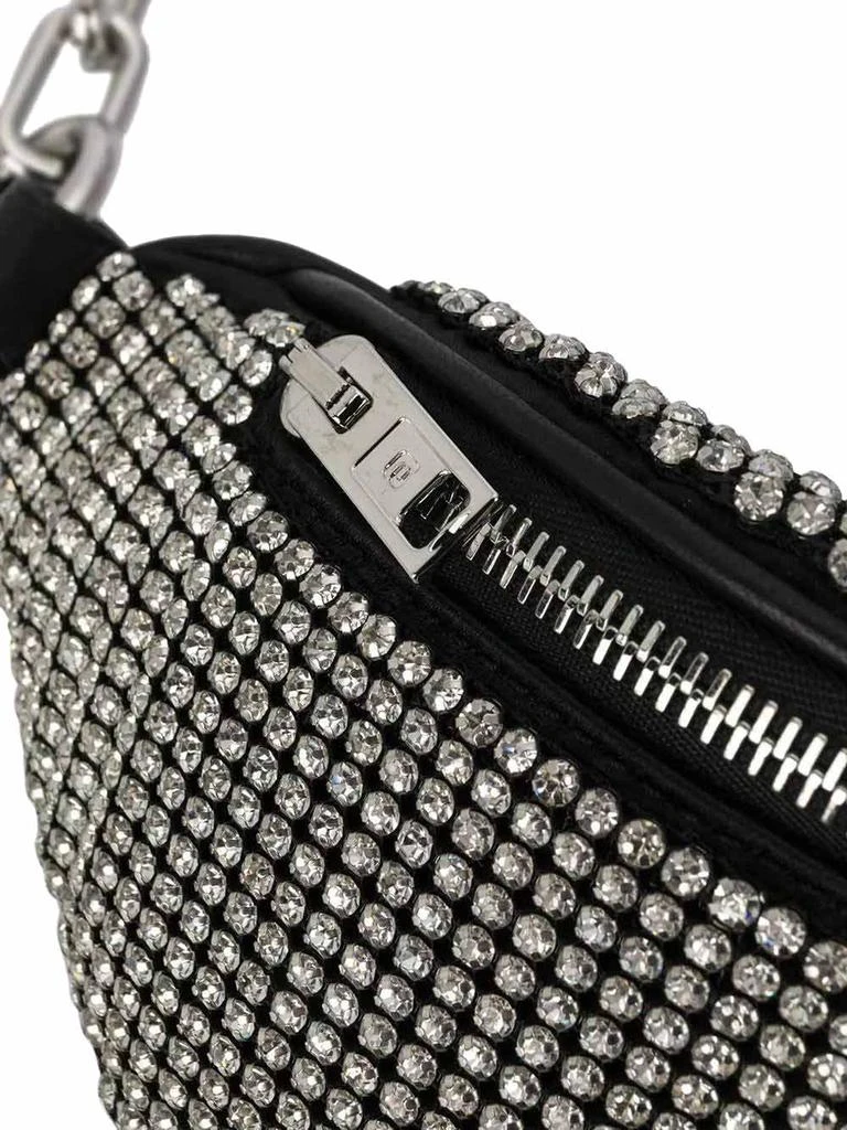 商品Alexander Wang|Attica Soft Mini Fanny Pack, White Rhinestone Mesh,价格¥6610,第5张图片详细描述