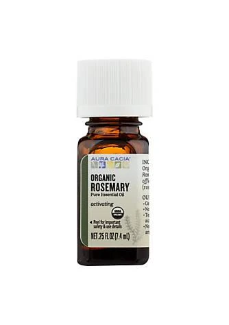 商品Aura Cacia|Cacia Organic Essential Oil   Rosemary   .25 Oz,价格¥120,第1张图片