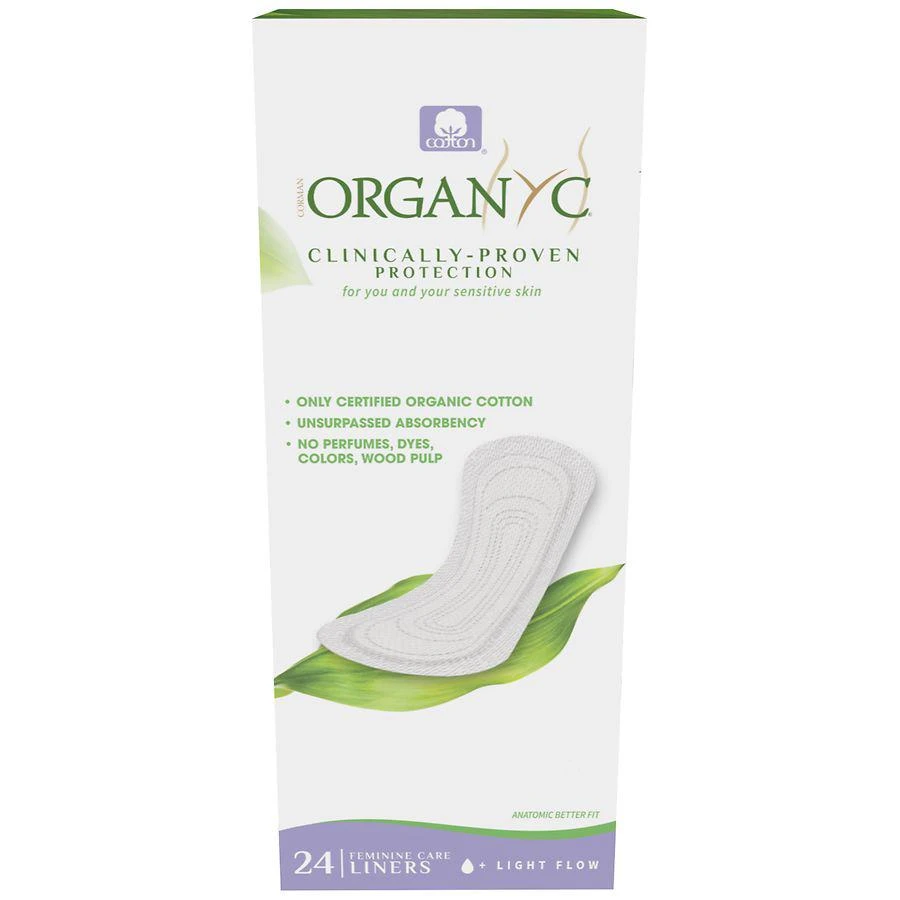商品ORGANYC|100% Certified Organic Cotton Light Panty Liner Light Flow/Flat,价格¥49,第1张图片