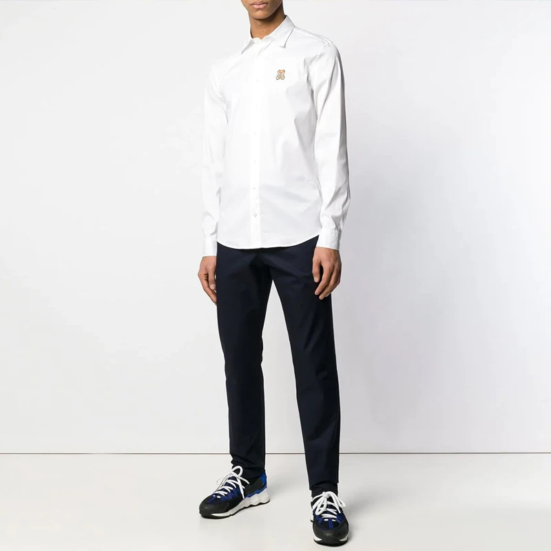 商品Moschino|Moschino 莫斯奇诺 男士白色衬衫 ZA0205-0236-1001,价格¥1763,第1张图片
