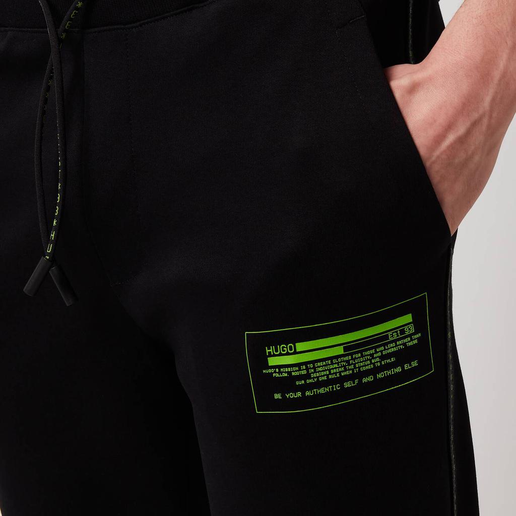 HUGO Men's Dorby Sweatpants - Black商品第4张图片规格展示