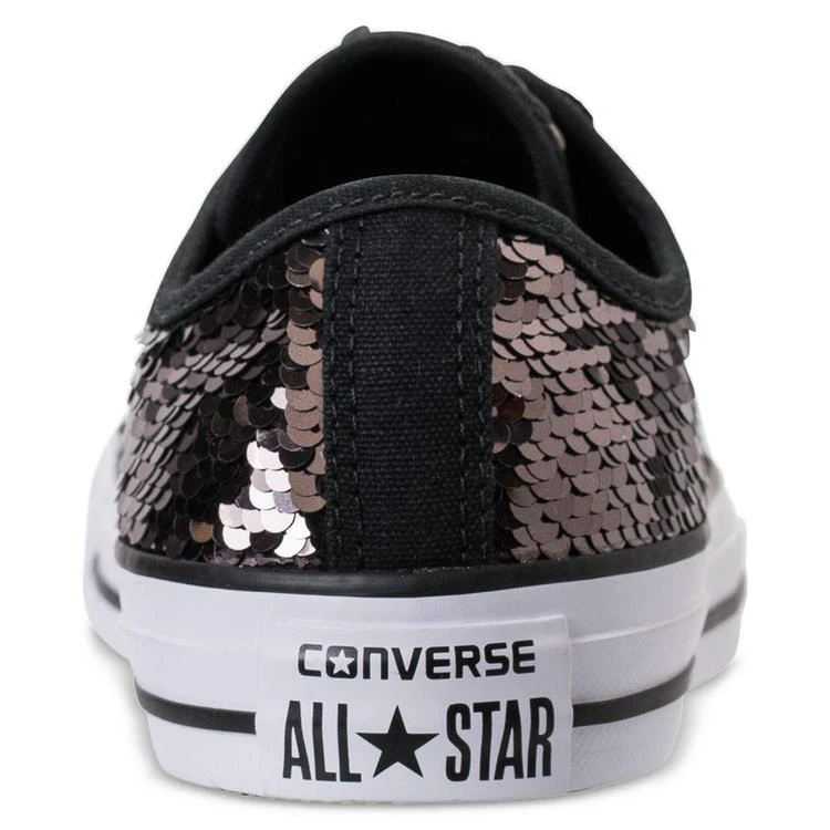 商品Converse|Women's Chuck Taylor Ox Sequin Casual Sneakers from Finish Line,价格¥297,第4张图片详细描述