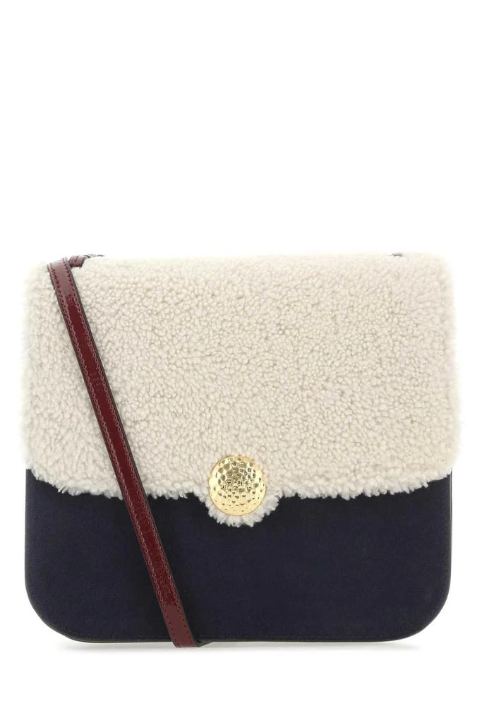 商品Staud|Staud Tess Two-Tone Shearling Crossbody Bag,价格¥2431,第1张图片