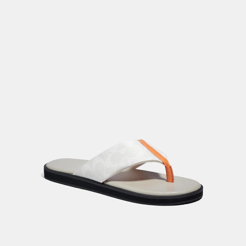 商品Coach|COACH Flip Flop In Signature Canvas,价格¥682,第3张图片详细描述