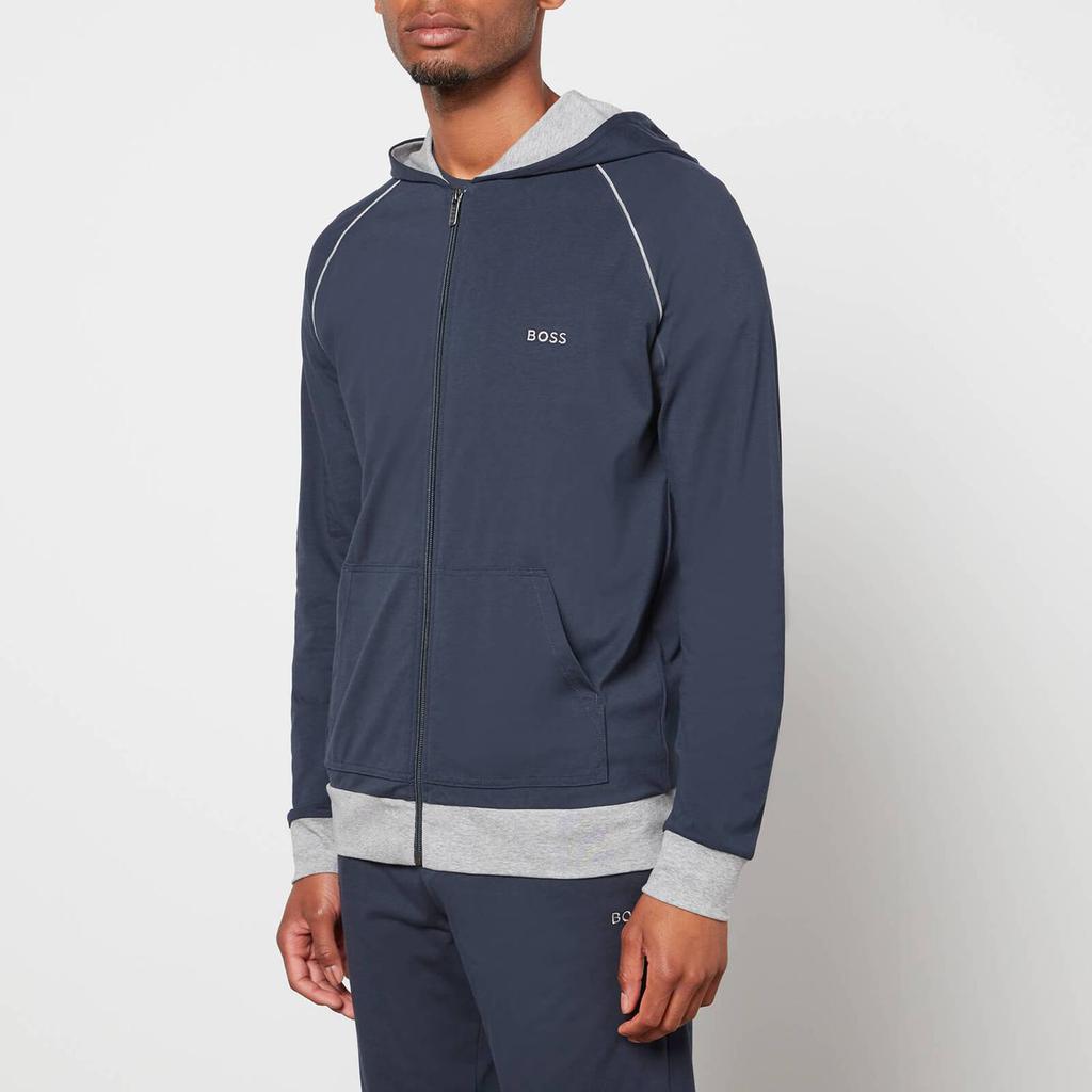 BOSS Bodywear Men's Mix&Match Hooded Jacket - Dark Blue商品第1张图片规格展示