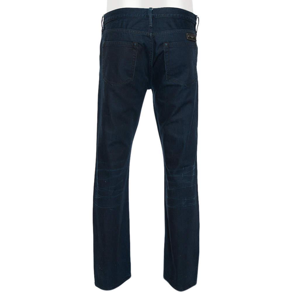 商品[二手商品] Burberry|Burberry Brit Blue Denim Steadman Slim Fit Jeans XL,价格¥820,第5张图片详细描述