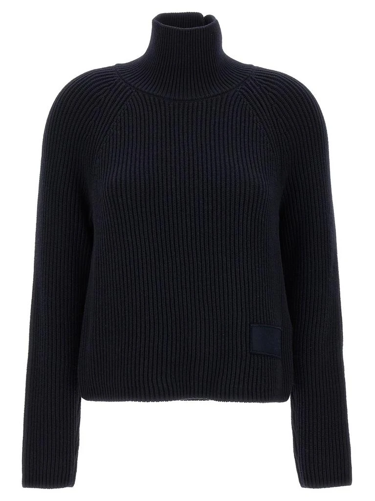 商品AMI|AMI Logo Patch Ribbed Turtleneck Sweater,价格¥1524,第1张图片