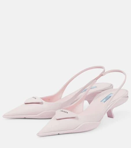 商品Prada|Nylon slingback pumps,价格¥9302,第5张图片详细描述