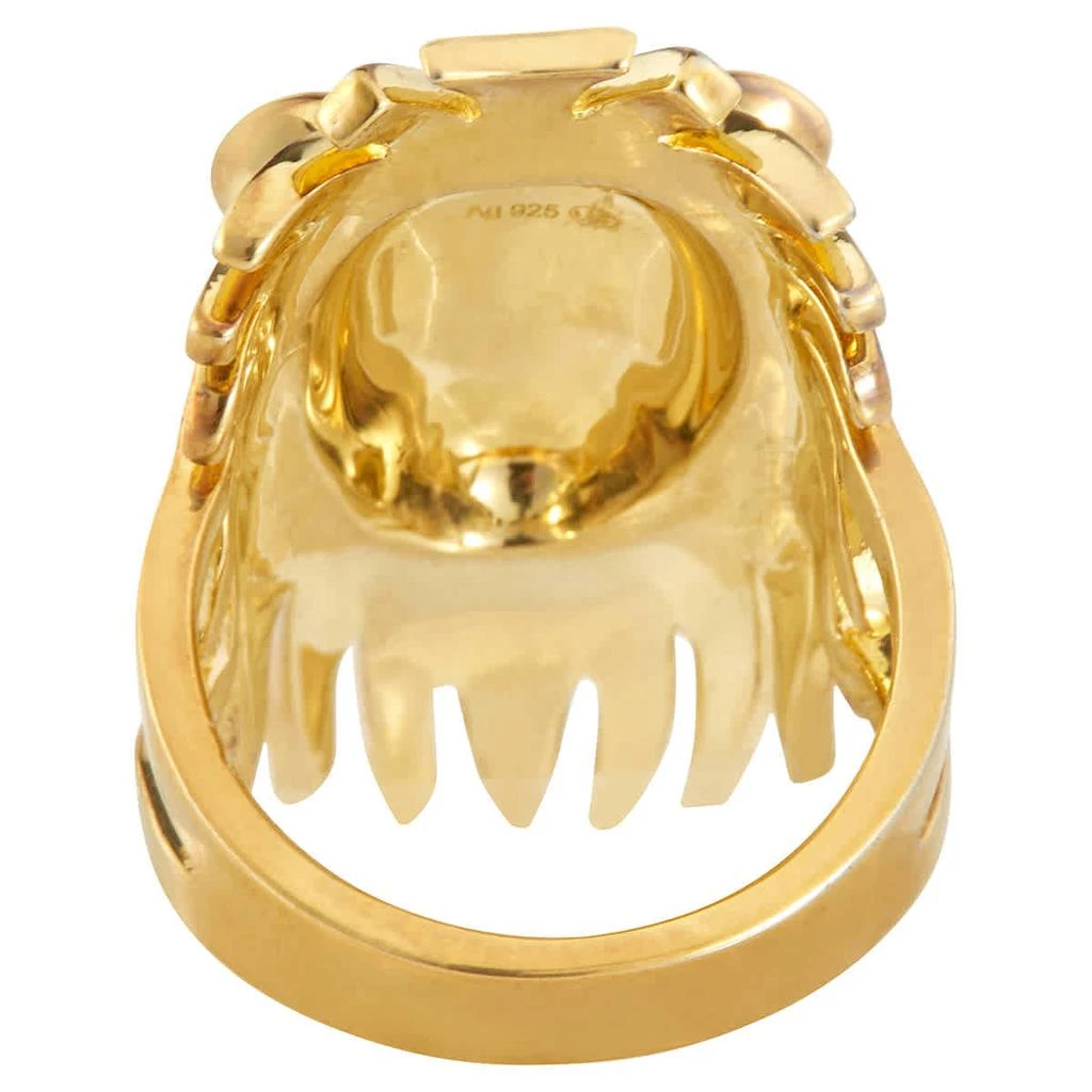 商品apm Monaco|Synthetic Red Stone Yellow Silver Lioness Statement Ring,价格¥692,第3张图片详细描述