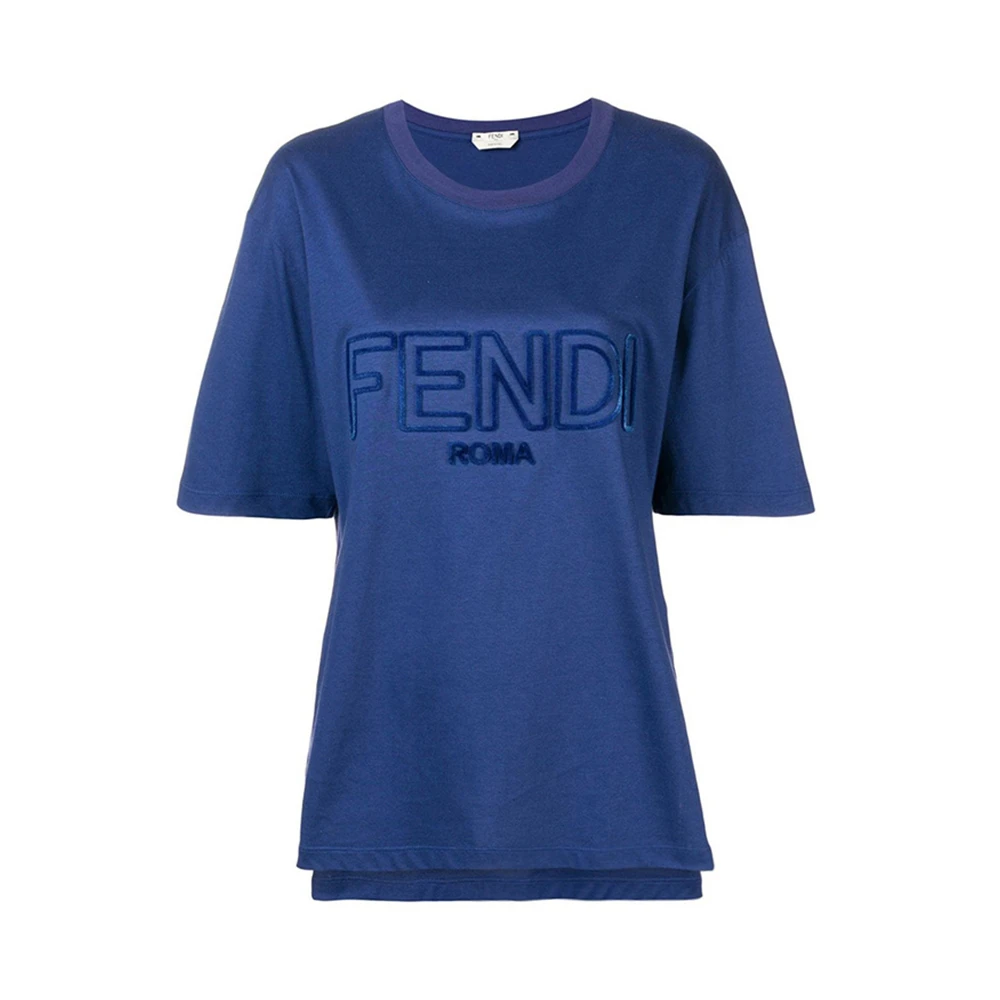 商品Fendi|FENDI 蓝色女士T恤 FAF077-A47A-F12QA,价格¥1694,第1张图片