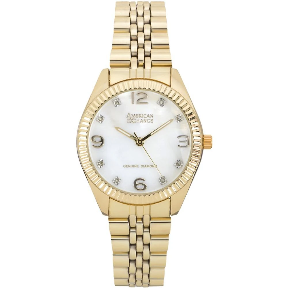 商品American Exchange|Ladies Genuine Diamond Collection Watch, 34mm,价格¥422,第1张图片