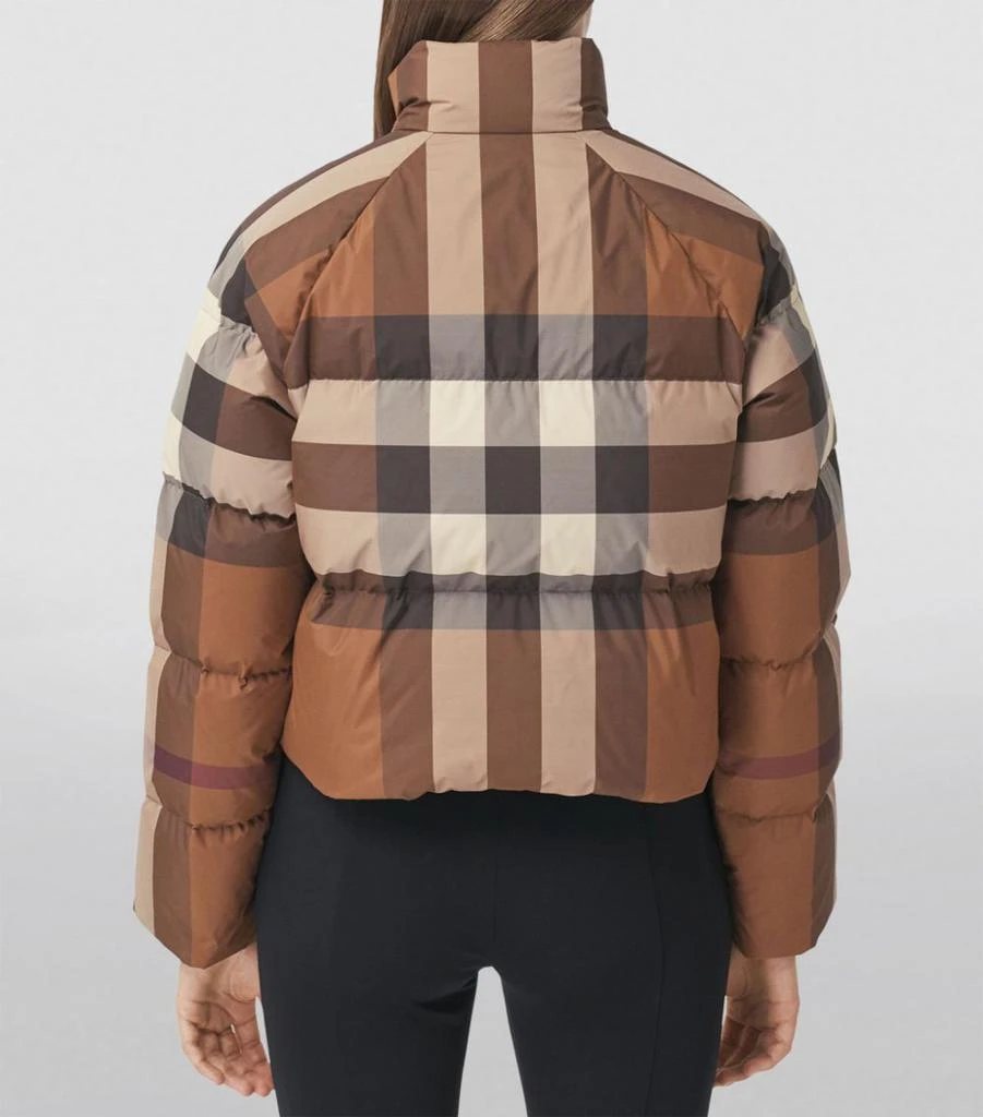 商品Burberry|Cropped Check Puffer Jacket,价格¥12510,第4张图片详细描述