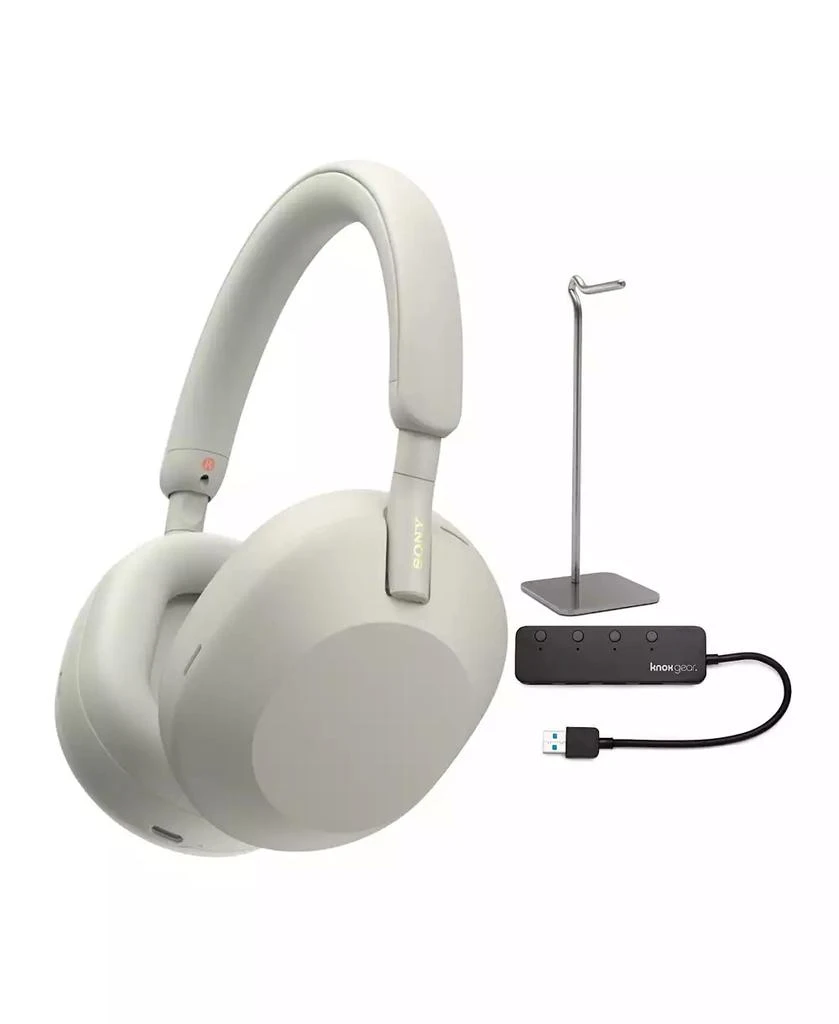 商品SONY|WH-1000XM5 Wireless Noise Canceling Headphones with USB Port and Stand,价格¥2977,第1张图片