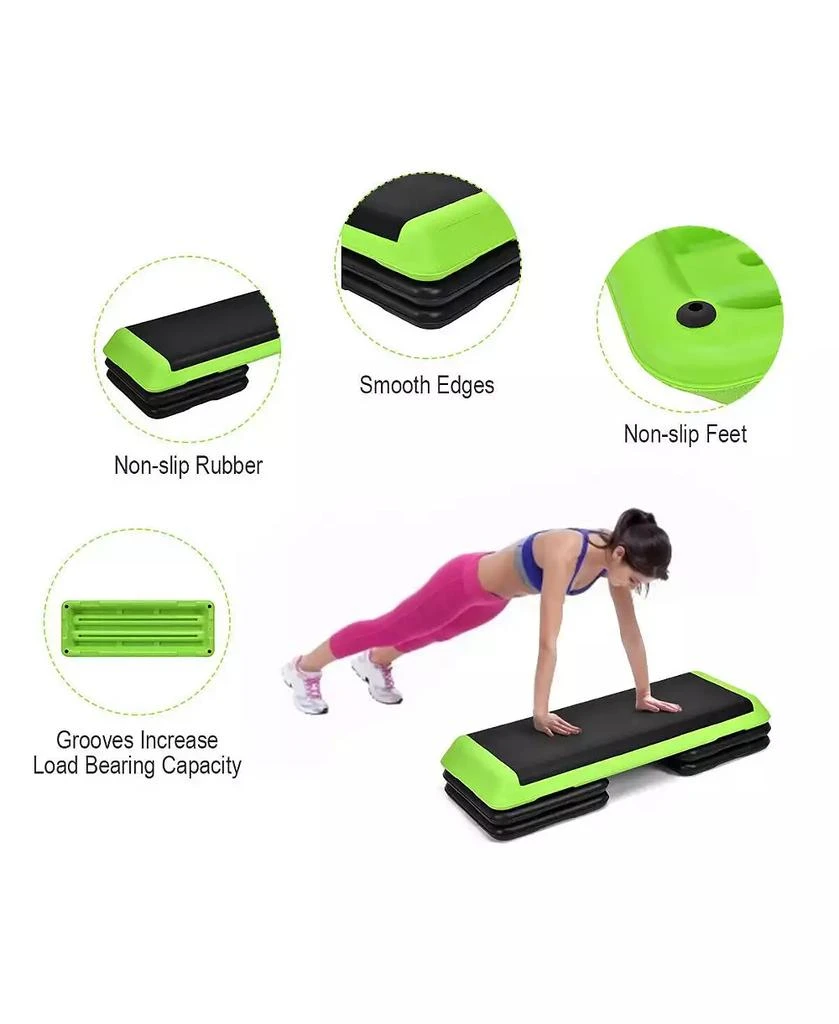 商品Costway|Fitness Aerobic Step Cardio Adjust 4'' - 6'' - 8'',价格¥566,第3张图片详细描述