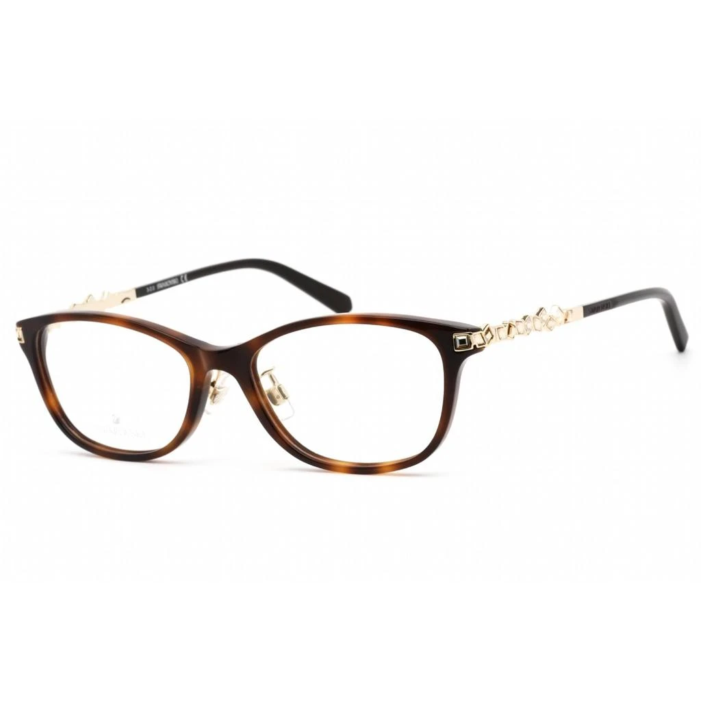 商品Swarovski|Swarovski Women's Eyeglasses - Dark Havana Cat Eye Full-Rim Frame | SK5356-D 052,价格¥285,第1张图片