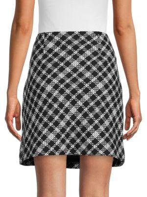 ​Plaid Tweed Mini Skirt商品第2张图片规格展示