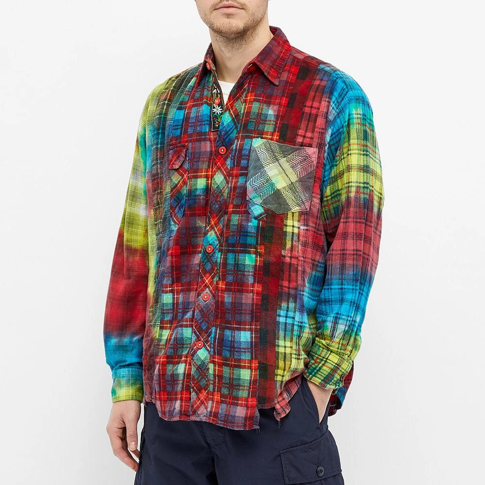 商品Needles|Needles 7 Cuts Tie Dye Flannel Shirt,价格¥717,第4张图片详细描述