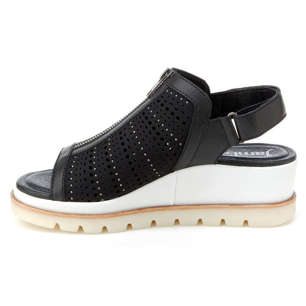 商品Jambu|Harmonia Perforated Wedge Sandals,价格¥712,第3张图片详细描述