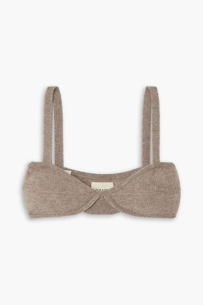 商品Khaite|Eda cashmere soft-cup bra top,价格¥2366,第1张图片