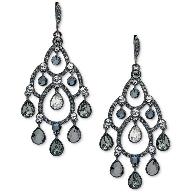 商品Givenchy|Hematite-Tone Multi-Stone Open Chandelier Earrings,价格¥298,第1张图片