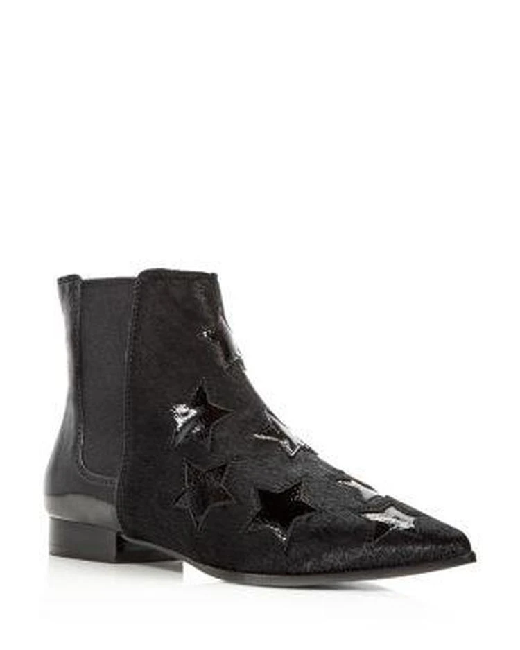 商品Ash|Women's Bliss Calf Hair & Patent Leather Chelsea Booties,价格¥1407,第1张图片