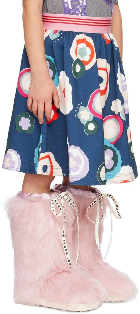 商品Marni|Kids Navy Floral Skirt,价格¥617,第2张图片详细描述